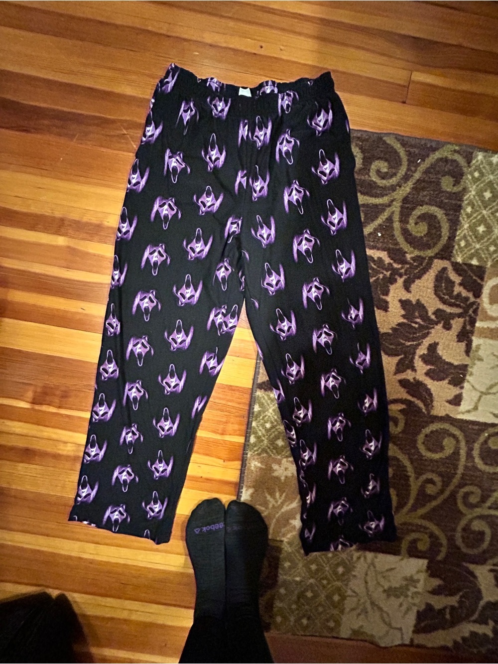 Ghost Face purple and black pajama pants